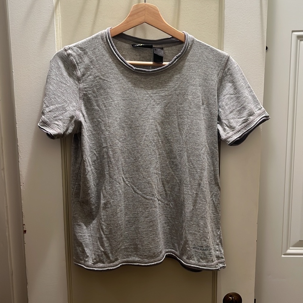 DKNY Petite Grey Top